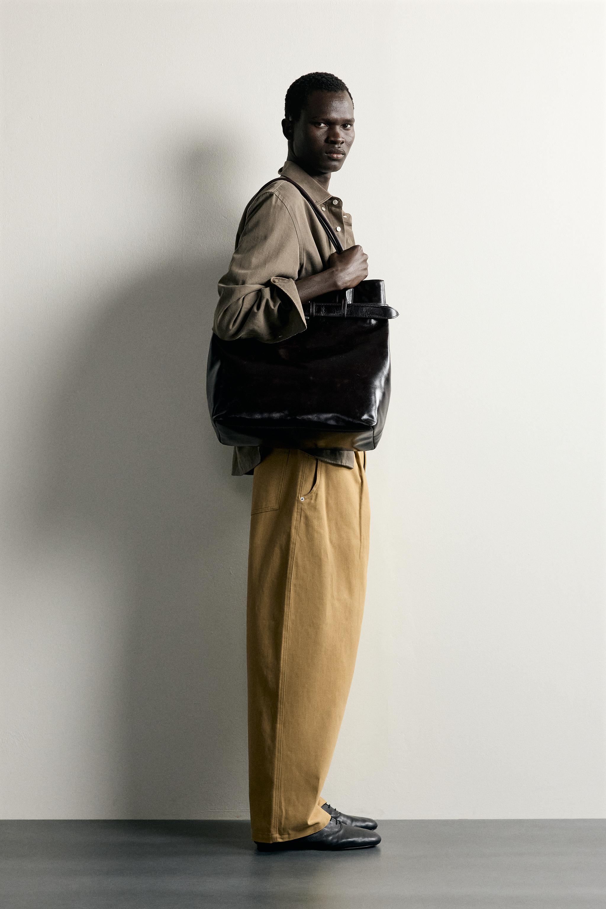 PANTALON À PLIS COUPE BARREL